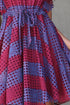 Simona Dress - Wine Stripe